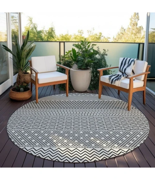Addison Chantille ACN939-White 8 ft. X 8 ft. Round Rug