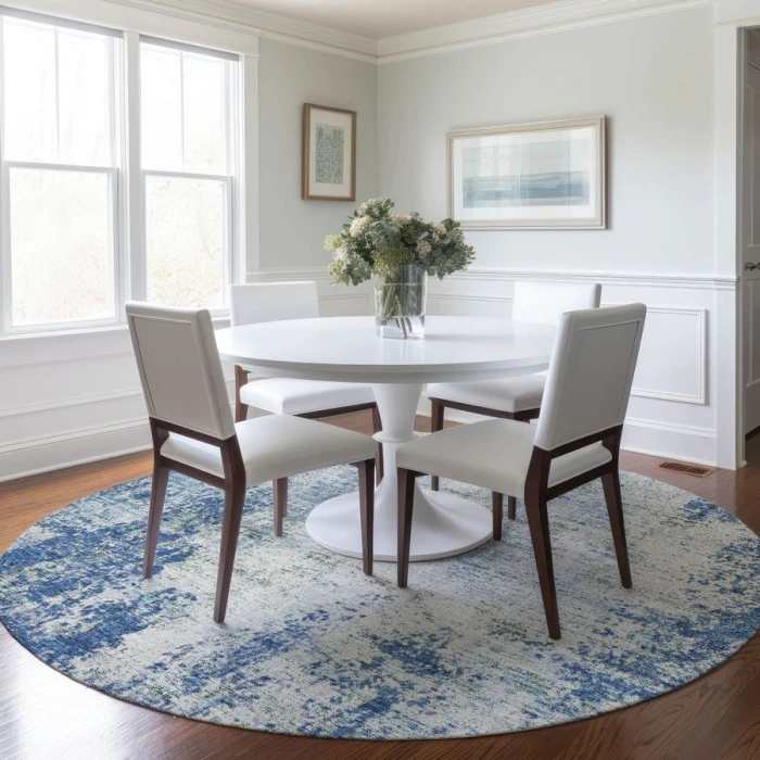 Addison Chantille ACN940-Denim 8 ft. X 8 ft. Round Rug