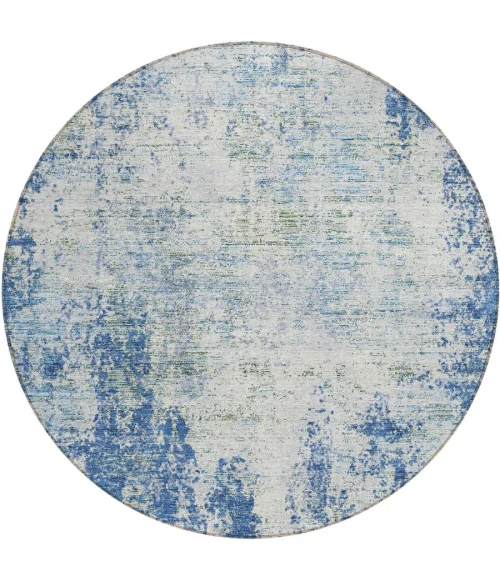 Addison Chantille ACN940-Denim 8 ft. X 8 ft. Round Rug