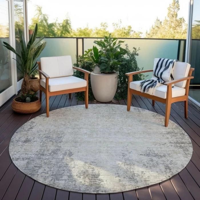 Addison Chantille ACN940-Gray 8 ft. X 8 ft. Round Rug