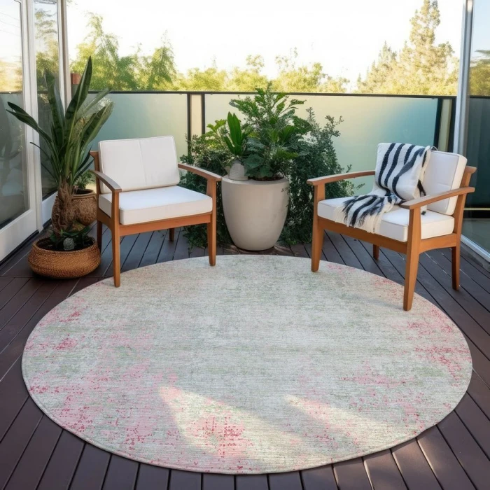 Addison Chantille ACN940-Pink 8 ft. X 8 ft. Round Rug