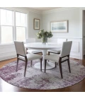 Addison Chantille ACN940-Plum 8 ft. X 8 ft. Round Rug