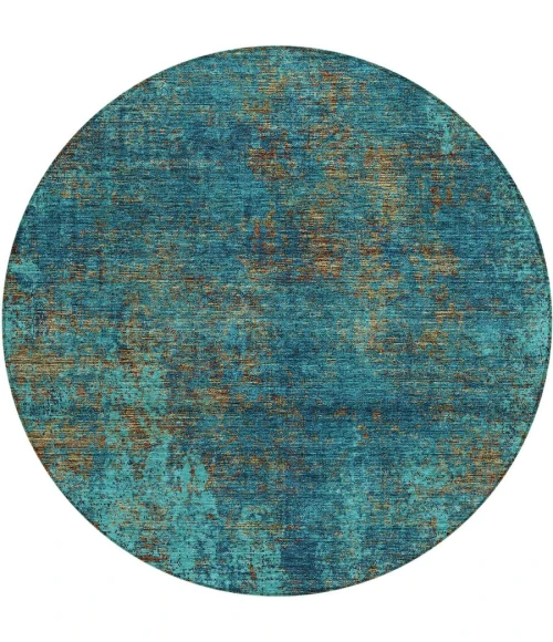 Addison Chantille ACN940-Teal 8 ft. X 8 ft. Round Rug