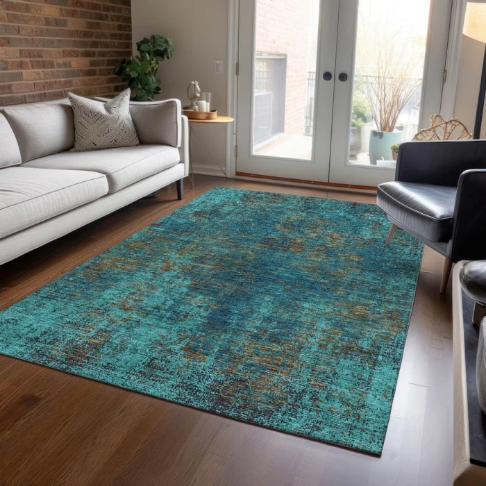 Addison Chantille ACN940-Teal 3 ft. X 5 ft. Rectangle Rug