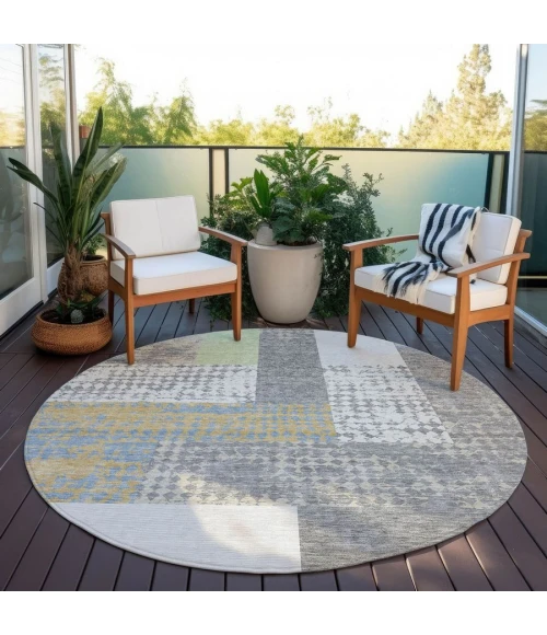 Addison Chantille ACN941-Gray 8 ft. X 8 ft. Round Rug