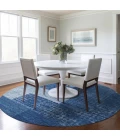 Addison Chantille ACN941-Navy 8 ft. X 8 ft. Round Rug