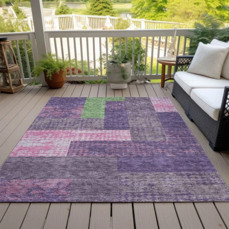 Addison Chantille ACN941-Purple 5 ft. X 7 ft. 6 in. Rectangle Rug