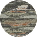 Addison Chantille ACN942-Charcoal 8 ft. X 8 ft. Round Rug