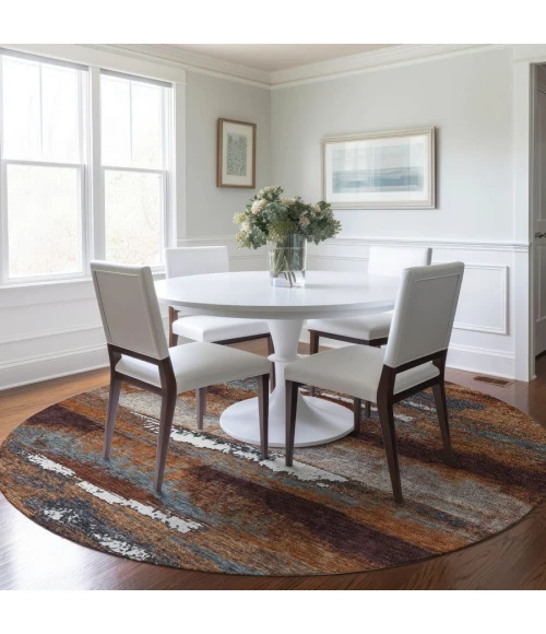 Addison Chantille ACN942-Copper 8 ft. X 8 ft. Round Rug