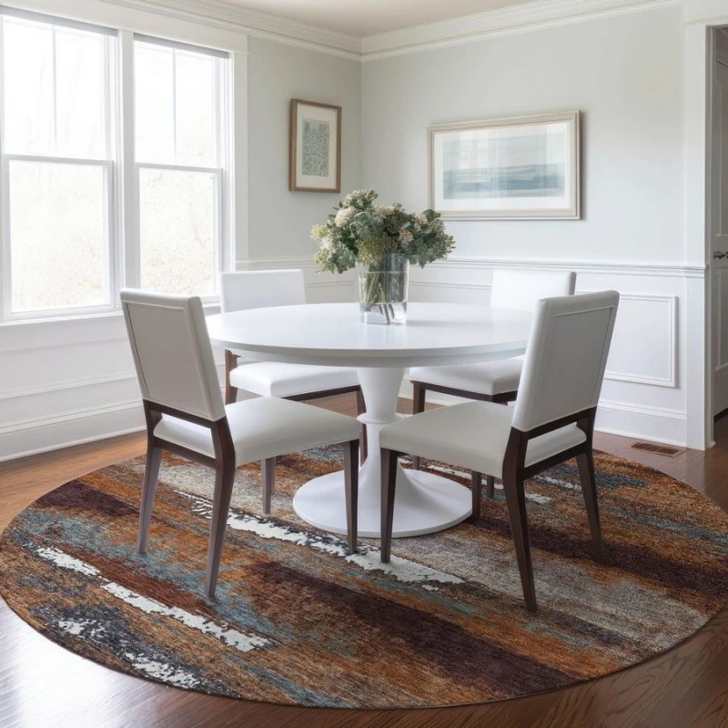 Addison Chantille ACN942-Copper 8 ft. X 8 ft. Round Rug