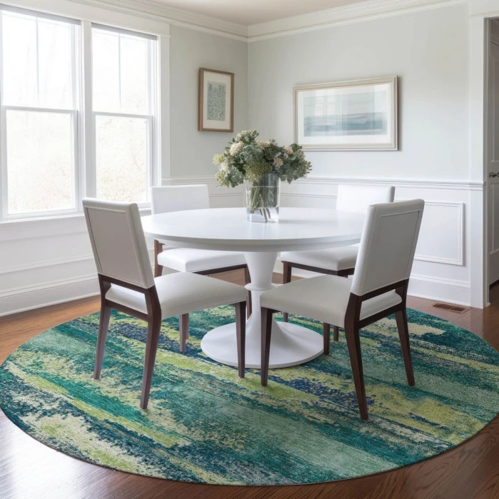 Addison Chantille ACN942-Emerald 8 ft. X 8 ft. Round Rug