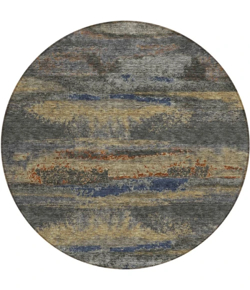 Addison Chantille ACN942-Graphite 8 ft. X 8 ft. Round Rug
