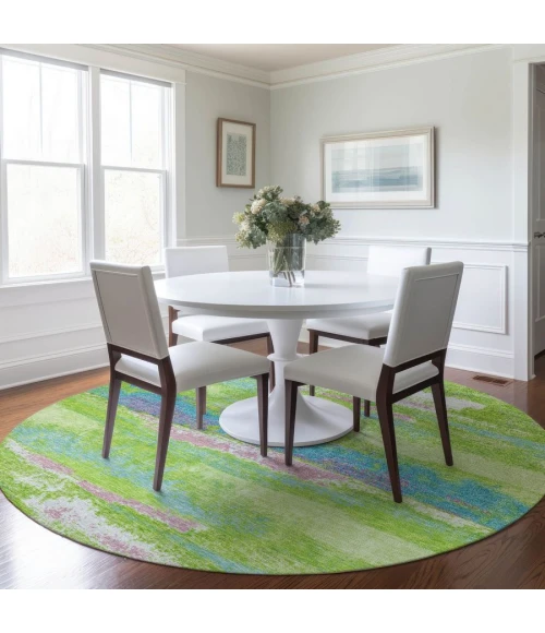 Addison Chantille ACN942-Lime 8 ft. X 8 ft. Round Rug