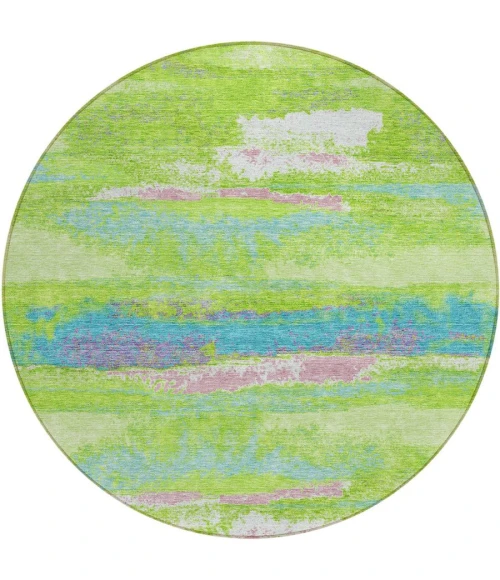 Addison Chantille ACN942-Lime 8 ft. X 8 ft. Round Rug