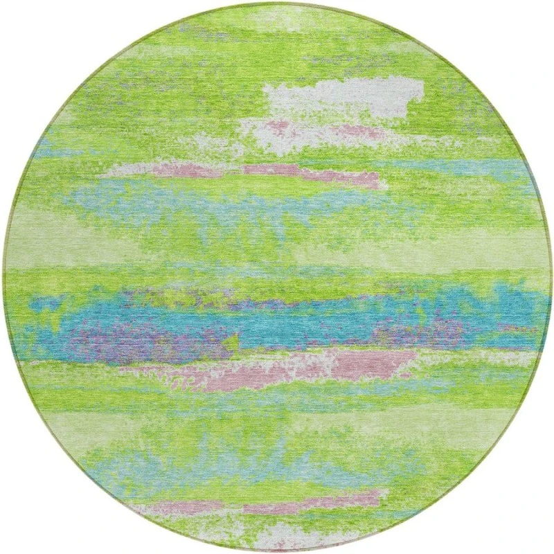 Addison Chantille ACN942-Lime 8 ft. X 8 ft. Round Rug