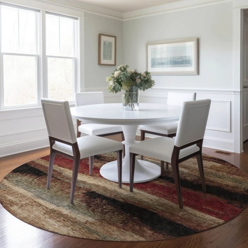 Addison Chantille ACN942-Mocha 8 ft. X 8 ft. Round Rug