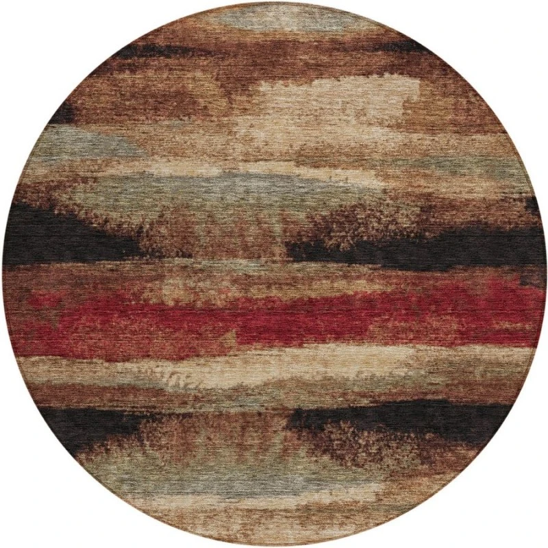 Addison Chantille ACN942-Mocha 8 ft. X 8 ft. Round Rug