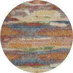 Addison Chantille ACN942-Paprika 8 ft. X 8 ft. Round Rug