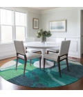 Addison Chantille ACN943-Teal 8 ft. X 8 ft. Round Rug