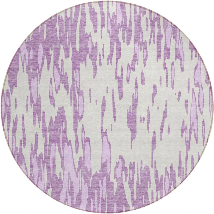 Addison Chantille ACN945-Lavender 8 ft. X 8 ft. Round Rug