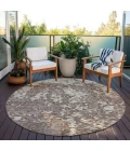 Addison Chantille ACN946-Brown 8 ft. X 8 ft. Round Rug