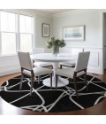 Addison Chantille ACN948-Black 8 ft. X 8 ft. Round Rug