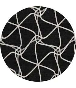 Addison Chantille ACN948-Black 8 ft. X 8 ft. Round Rug
