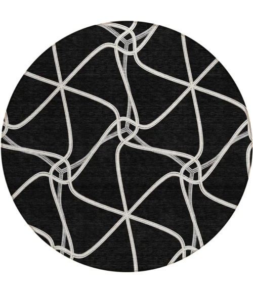 Addison Chantille ACN948-Black 8 ft. X 8 ft. Round Rug