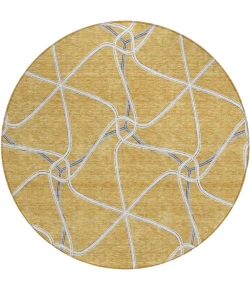Addison Chantille ACN948-Gold 8 ft. X 8 ft. Round Rug