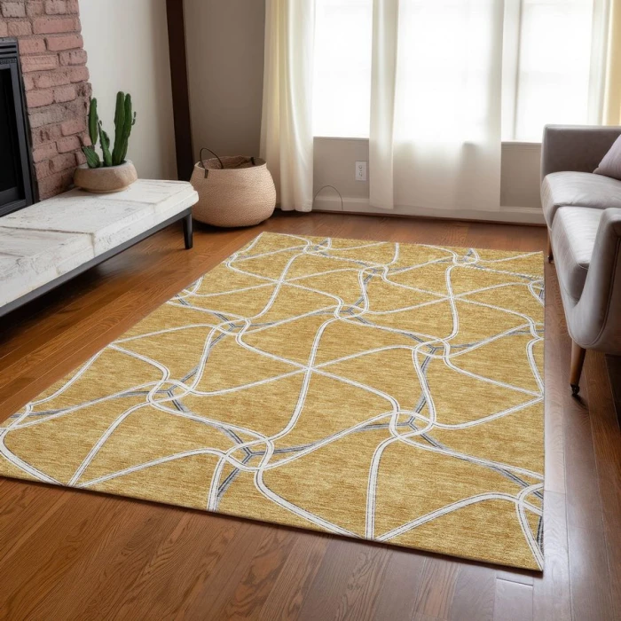 Addison Chantille ACN948-Gold 5 ft. X 7 ft. 6 in. Rectangle Rug