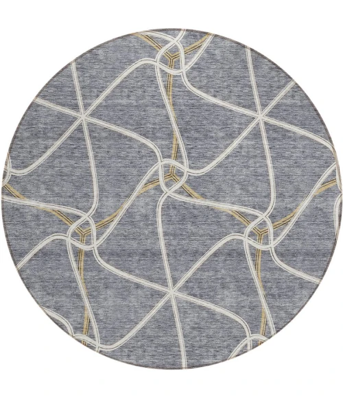 Addison Chantille ACN948-Gray 8 ft. X 8 ft. Round Rug