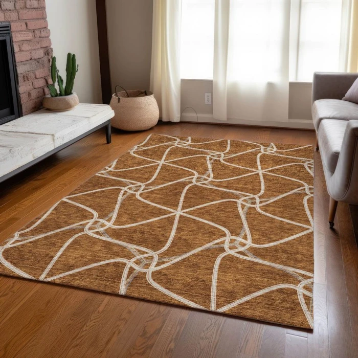 Addison Chantille ACN948-Paprika 5 ft. X 7 ft. 6 in. Rectangle Rug