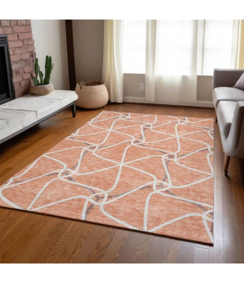 Addison Chantille ACN948-Salmon 5 ft. X 7 ft. 6 in. Rectangle Rug