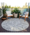 Addison Chantille ACN950-Gray 8 ft. X 8 ft. Round Rug