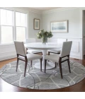 Addison Chantille ACN950-Gray 8 ft. X 8 ft. Round Rug