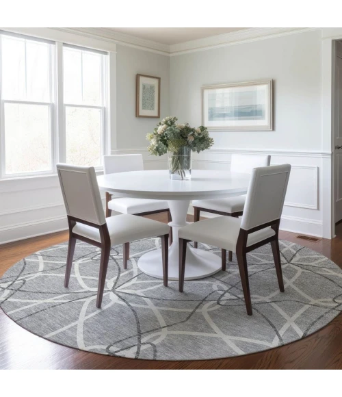 Addison Chantille ACN950-Gray 8 ft. X 8 ft. Round Rug