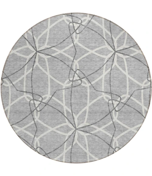 Addison Chantille ACN950-Gray 8 ft. X 8 ft. Round Rug