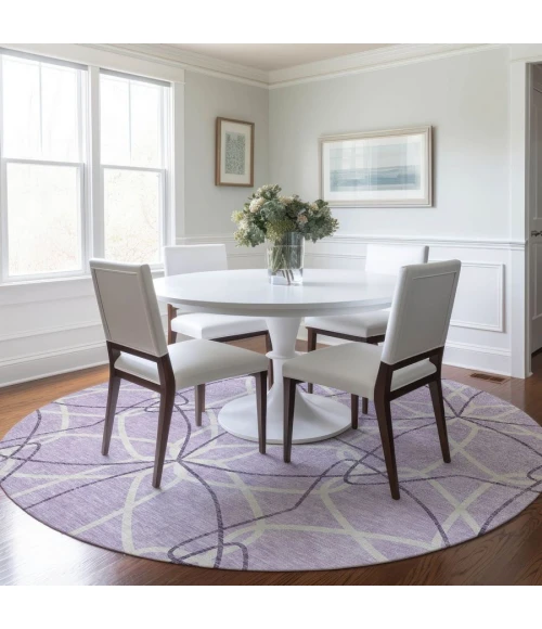 Addison Chantille ACN950-Lavender 8 ft. X 8 ft. Round Rug