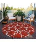 Addison Chantille ACN950-Red 8 ft. X 8 ft. Round Rug
