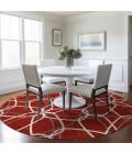 Addison Chantille ACN950-Red 8 ft. X 8 ft. Round Rug