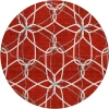 Addison Chantille ACN950-Red 8 ft. X 8 ft. Round Rug