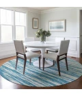 Addison Chantille ACN951-Teal 8 ft. X 8 ft. Round Rug