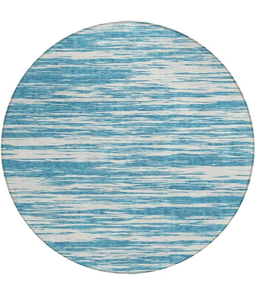 Addison Chantille ACN951-Teal 8 ft. X 8 ft. Round Rug