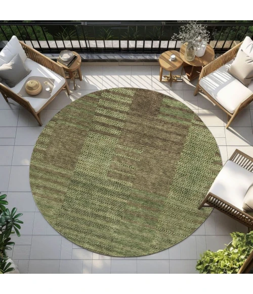 Addison Chantille ACN954-Mocha 8 ft. X 8 ft. Round Rug