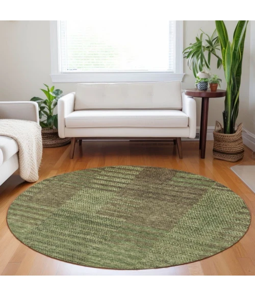 Addison Chantille ACN954-Mocha 8 ft. X 8 ft. Round Rug