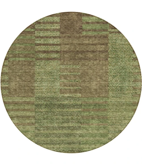 Addison Chantille ACN954-Mocha 8 ft. X 8 ft. Round Rug
