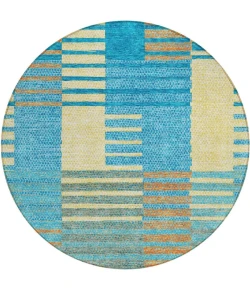 Addison Chantille ACN954-Teal 8 ft. X 8 ft. Round Rug