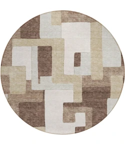 Addison Chantille ACN955-Brown 8 ft. X 8 ft. Round Rug