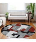 Addison Chantille ACN955-Gray 8 ft. X 8 ft. Round Rug