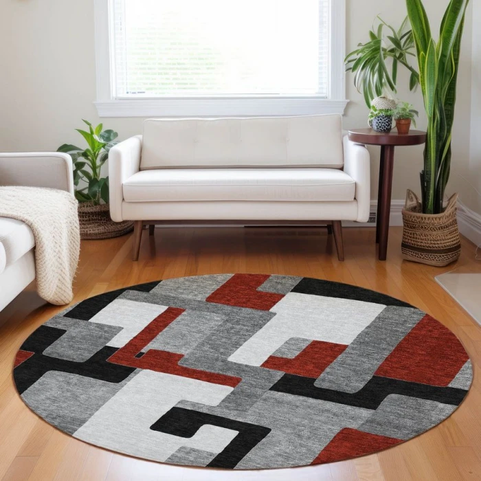 Addison Chantille ACN955-Gray 8 ft. X 8 ft. Round Rug